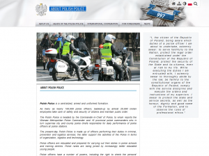 New, English version of the police website
