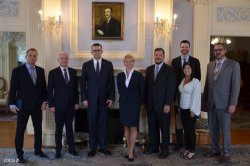 Group photo of Polish and US representatives of Police