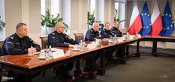 Polish Police executives at the conference table