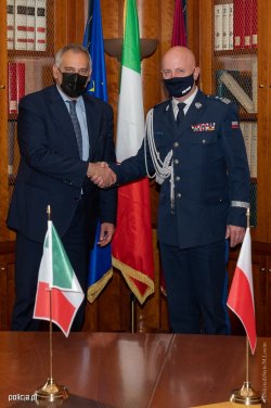Commander-in-Chief of Polish Police and Chief Commandant of Polizia Di Stato