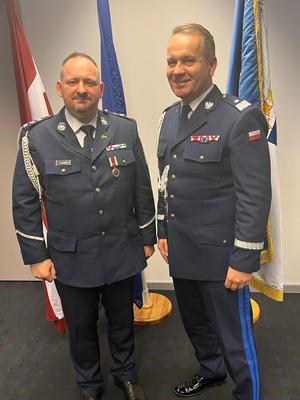 1st Deputy Commander-in-Chief of the Polish Police took part in the celebration of Police Day in Latvia