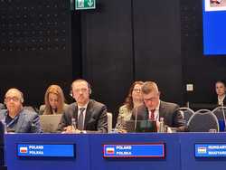 Head of International Police Cooperation Bureau, NPHq, colonel Ireneusz Sienko and Commander in Chief of the Polish Police, two star general Marek Boroń during Europol session