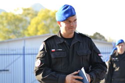 Head of International Police Cooperation Bureau, NPHq, colonel Ireneusz Sienko on mission