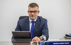 Head of International Police Cooperation Bureau, NPHq, colonel Ireneusz Sienko in his office